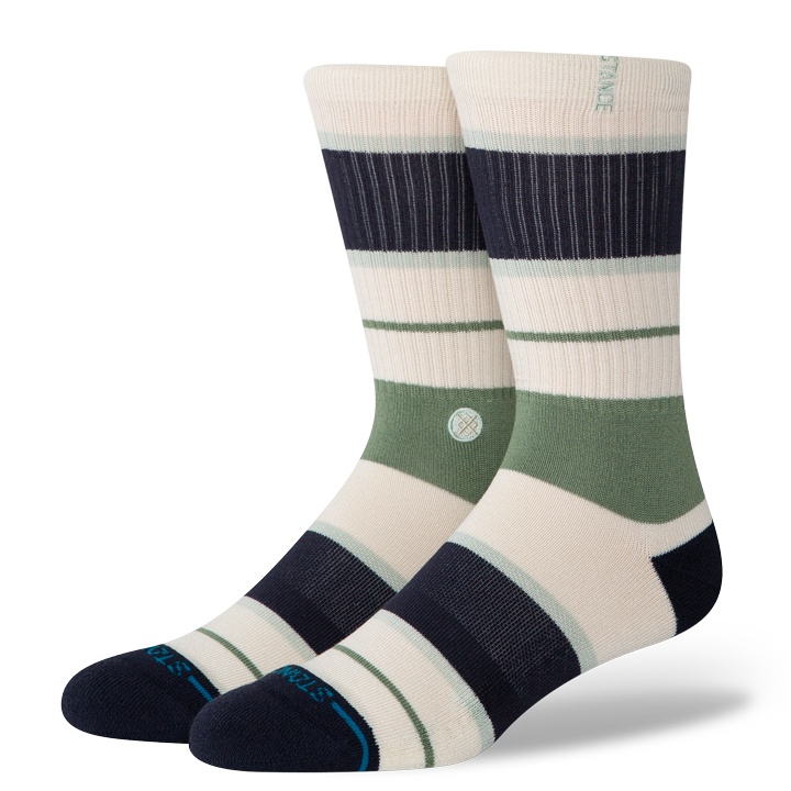 STANCE STRIPED DELT CREW