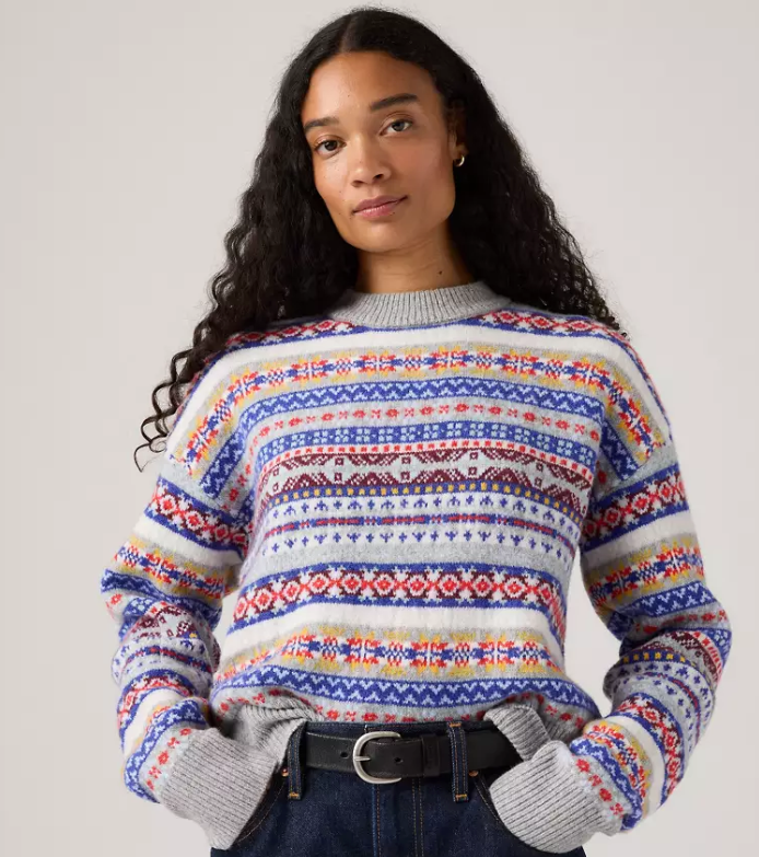 LEVI'S W INES FAIRISLE SWEATER