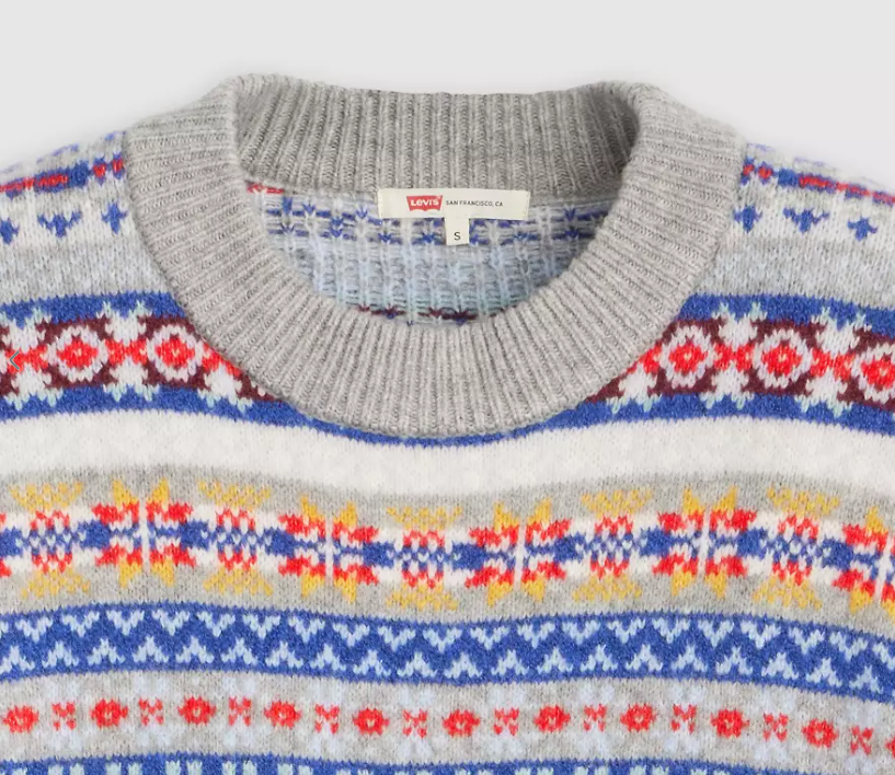 LEVI'S W INES FAIRISLE SWEATER