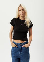 AFENDS W LILAH ORGANIC POINTELLE FITTED
