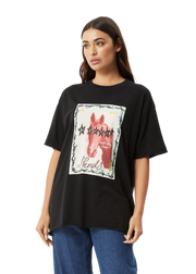 AFENDS W DIDI HEMP OVERSIZED TEE