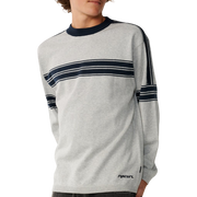 RIP CURL ARCHIVE TWU STRIPE CREW KNIT Grey Marle