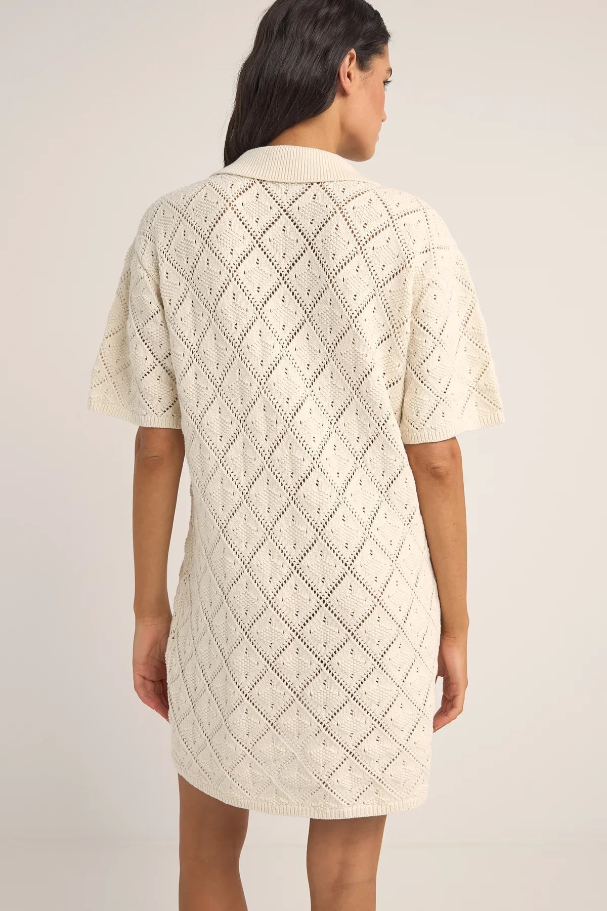 RHYTHM W JAFFA KNIT SHIRT DRESS 