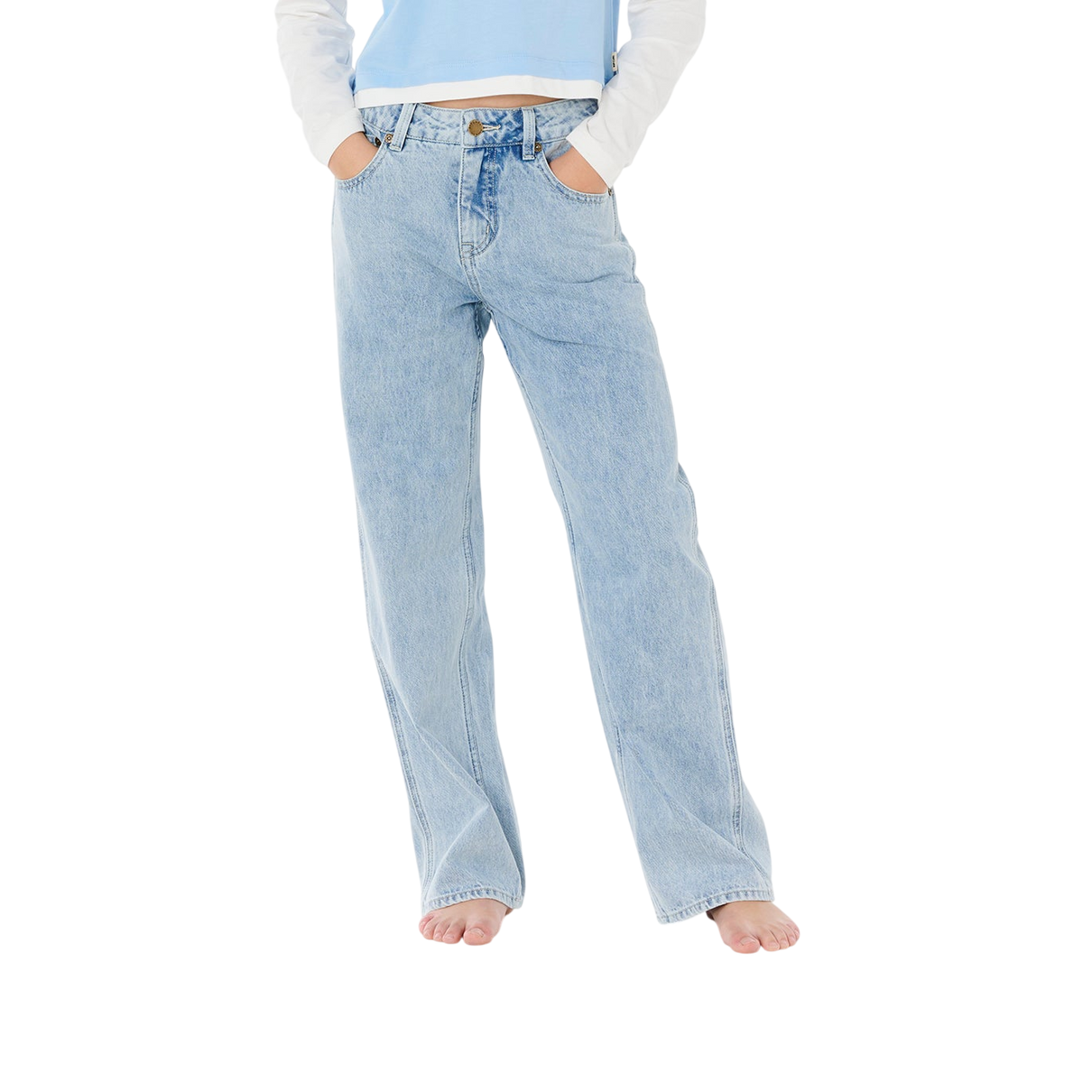 Rip Curl G Aggie Relaxed Jeans Vintage Blue - vue principale