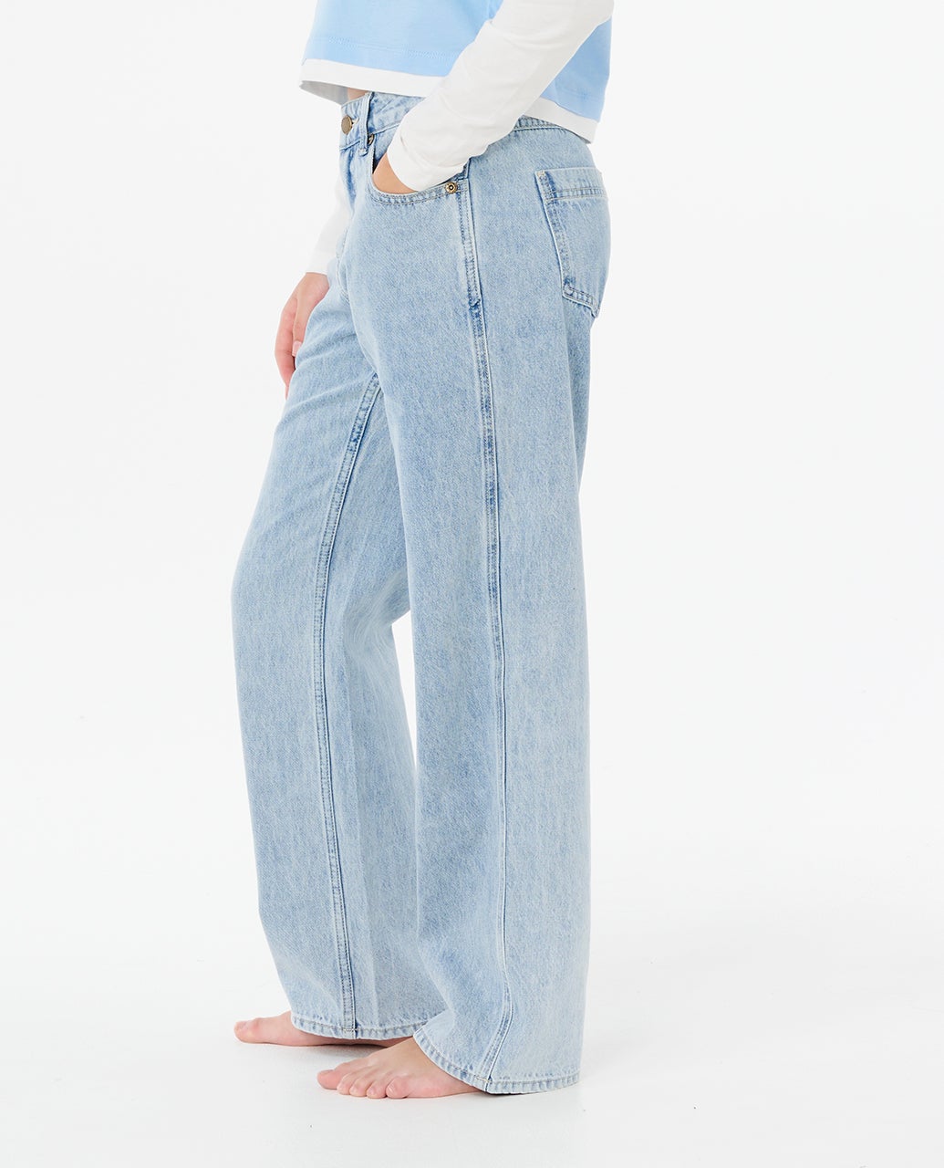 Rip Curl G Aggie Relaxed Jeans Vintage Blue - vue 2