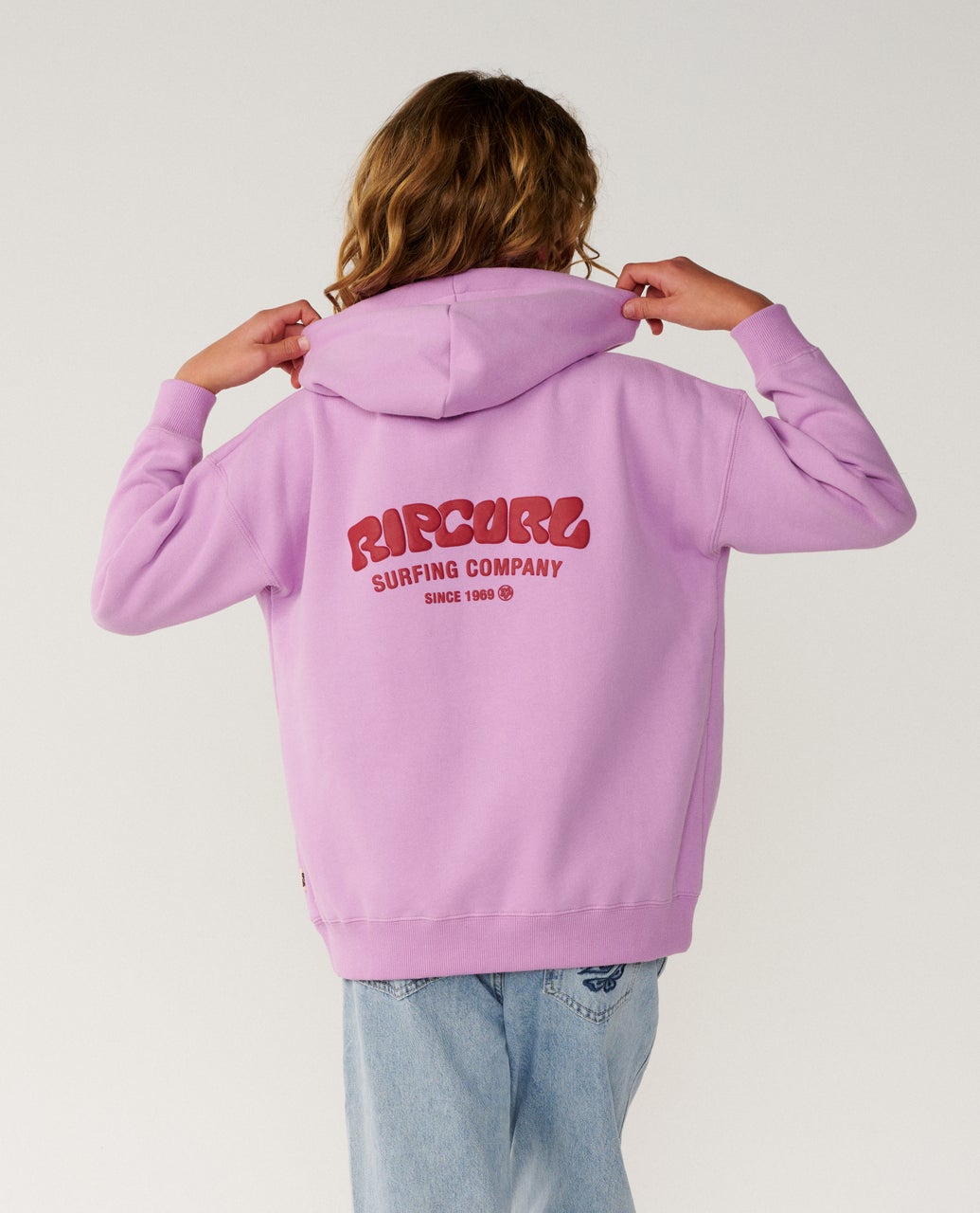 RIP CURL G Surf Puff Hood Bright Lilac