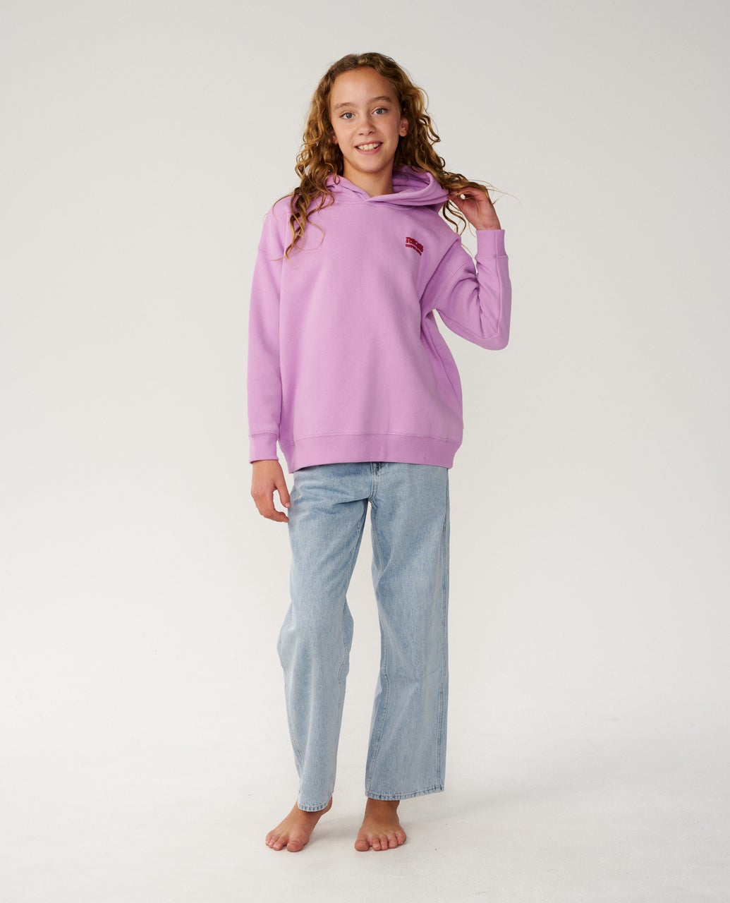 RIP CURL G Surf Puff Hood Bright Lilac