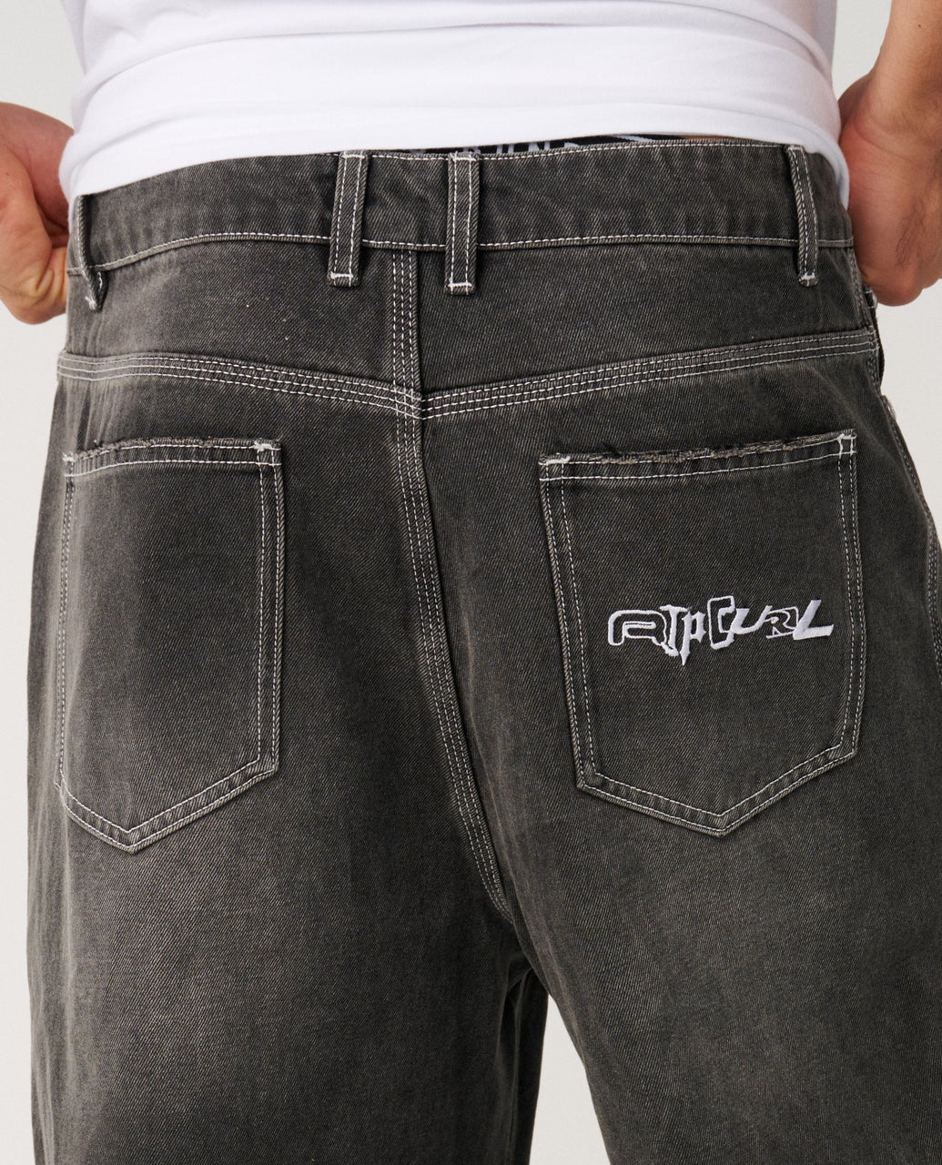 RIP CURL ARCHIVE DIRTY DENIM PANT Washed Grey