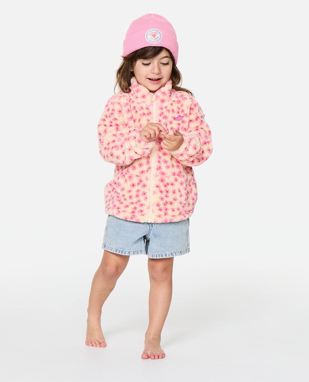 Rip Curl G Party Wave Polar Fleece Peach - vue 3