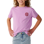 RIP CURL G Surf Puff Relaxed Tee Bright Lilac