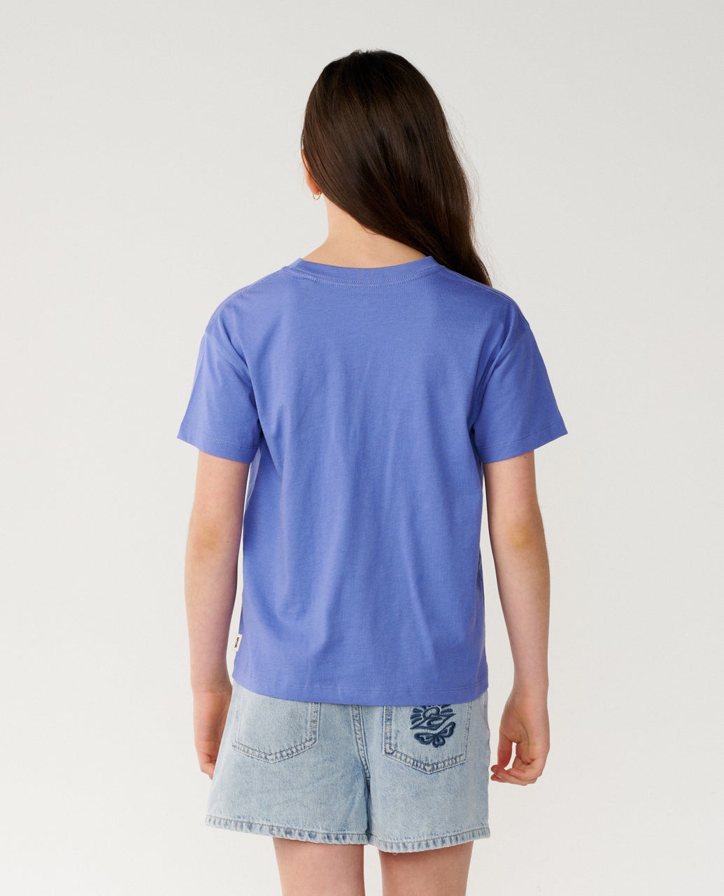 RIP CURL G Surf Puff Relaxed Tee Mid Blue