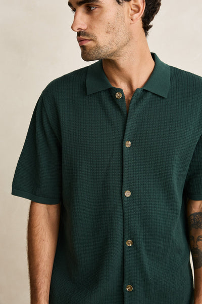 RHYTHM TEXTURED KNIT SS SHIRT