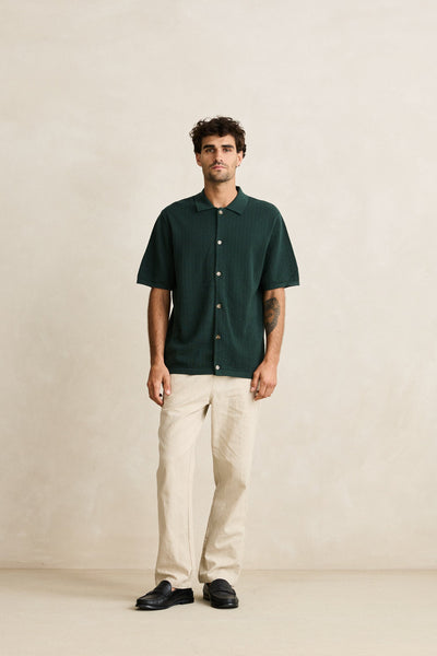 RHYTHM TEXTURED KNIT SS SHIRT