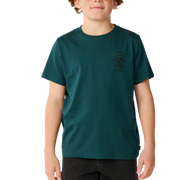 RIP CURL K Search Icon Tee Blue Green