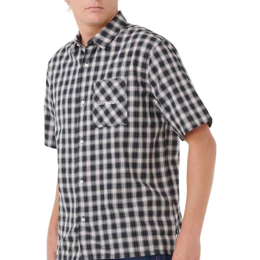 RIP CURL ARCHIVE SCRIPT PLAID S/S SHIRT