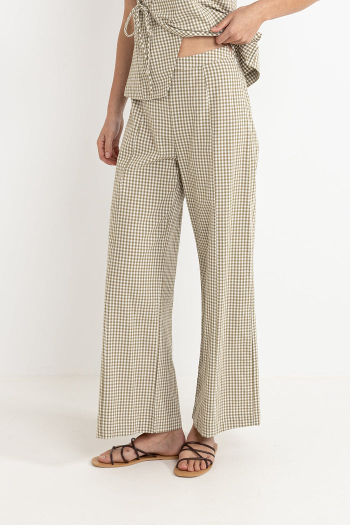 RHYTHM W LOLA CHECK WIDE LEG PANT 