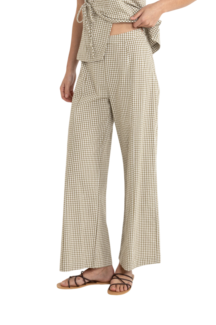 RHYTHM W LOLA CHECK WIDE LEG PANT