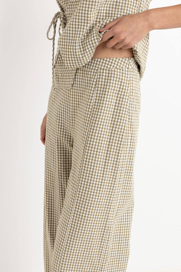 RHYTHM W LOLA CHECK WIDE LEG PANT 