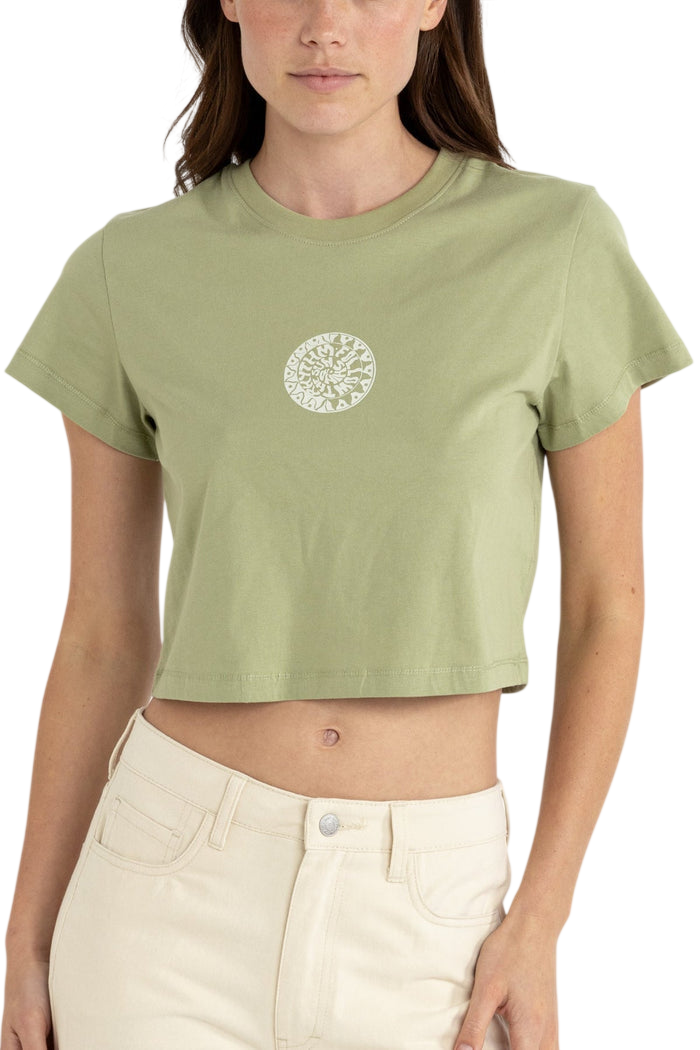 RHYTHM W SUN CROP CREW TEE