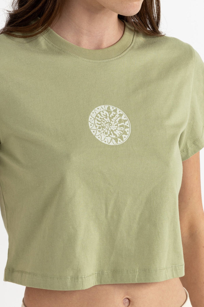 RHYTHM W SUN CROP CREW TEE 
