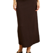 RHYTHM W Indie Maxi Skirt Chocolate