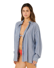 RIP CURL W BEACH DAYS PINSTRIPE SHIRT