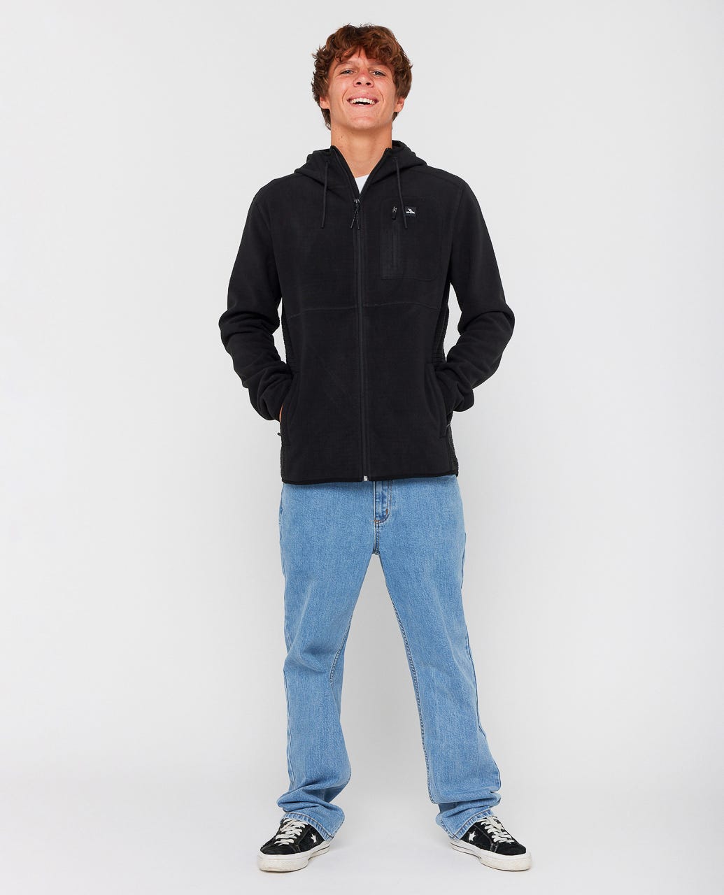 RIP CURL DEPARTED POLAR FLEECE ZIP THRU