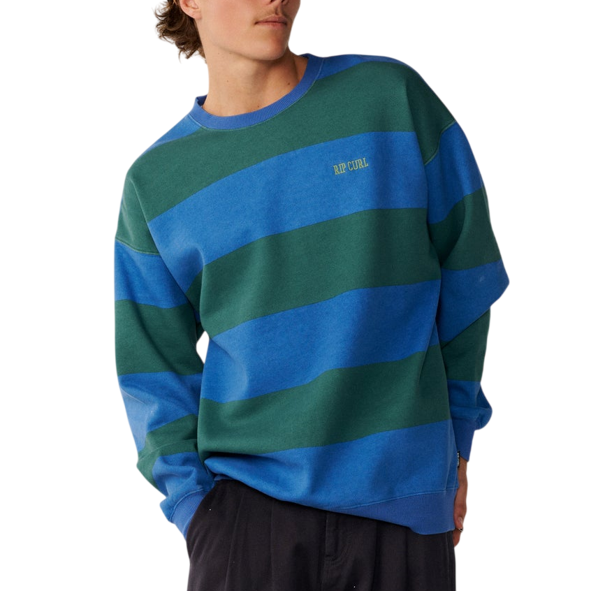 RIP CURL Disorder Stripe Crew Riverside