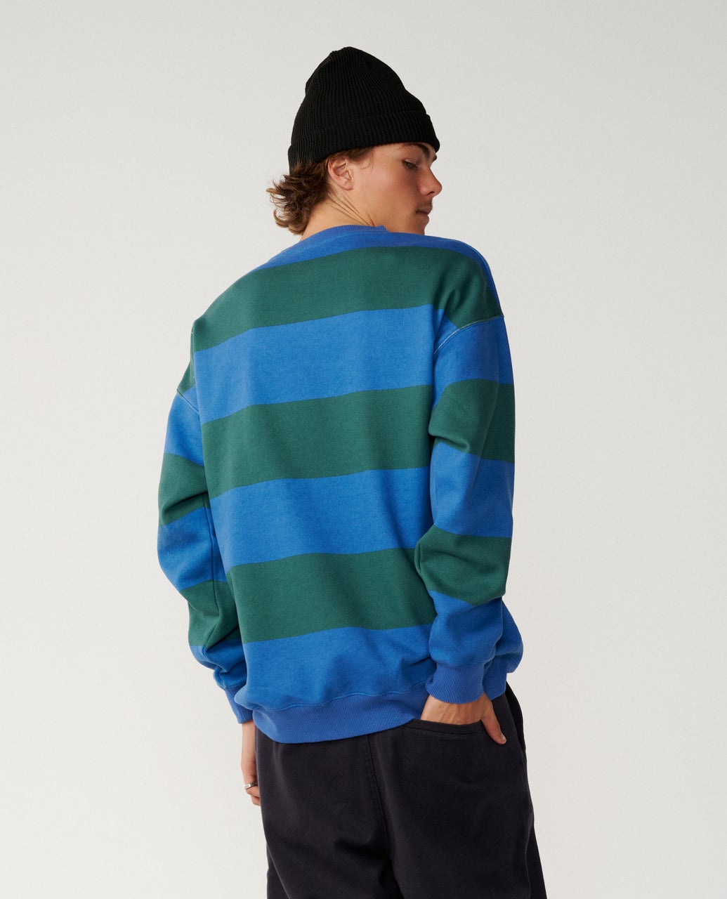 RIP CURL Disorder Stripe Crew Riverside