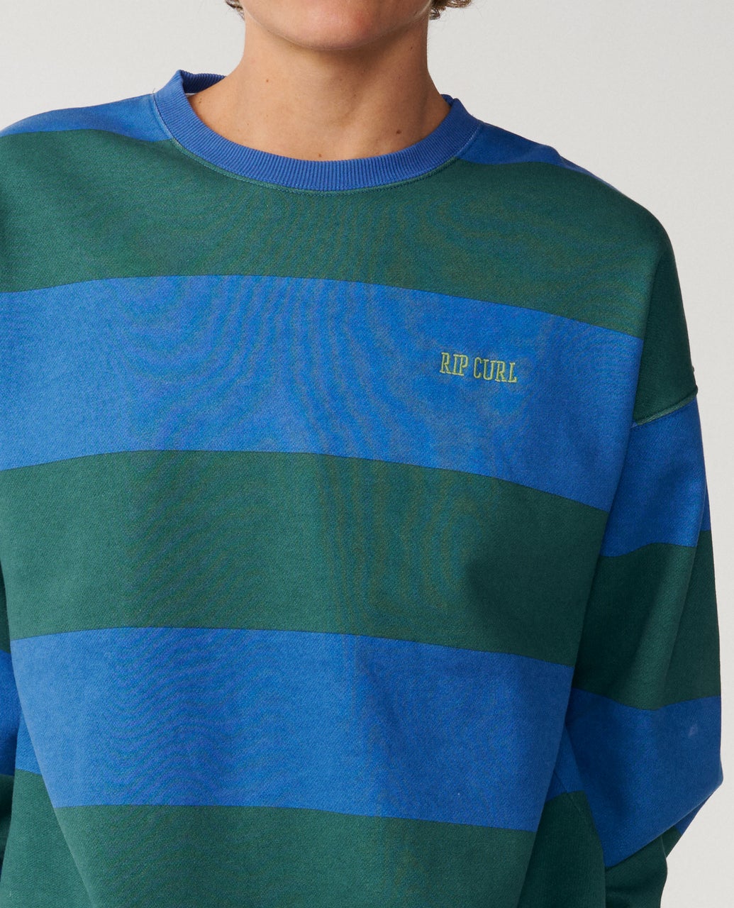 RIP CURL Disorder Stripe Crew Riverside