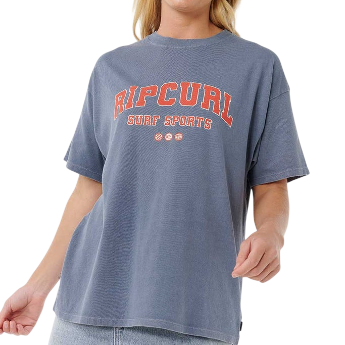 RIP CURL W VARSITY SPORTS HERITAGE TEE
