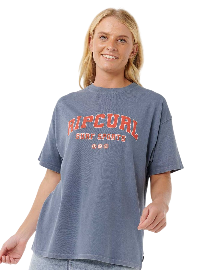 RIP CURL W VARSITY SPORTS HERITAGE TEE