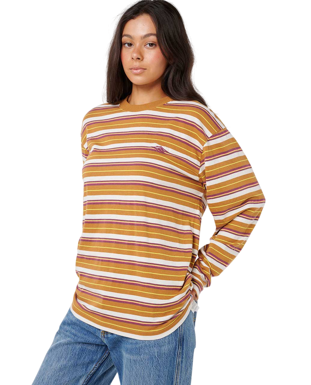 RIP CURL W SG STRIPE OG LS TEE