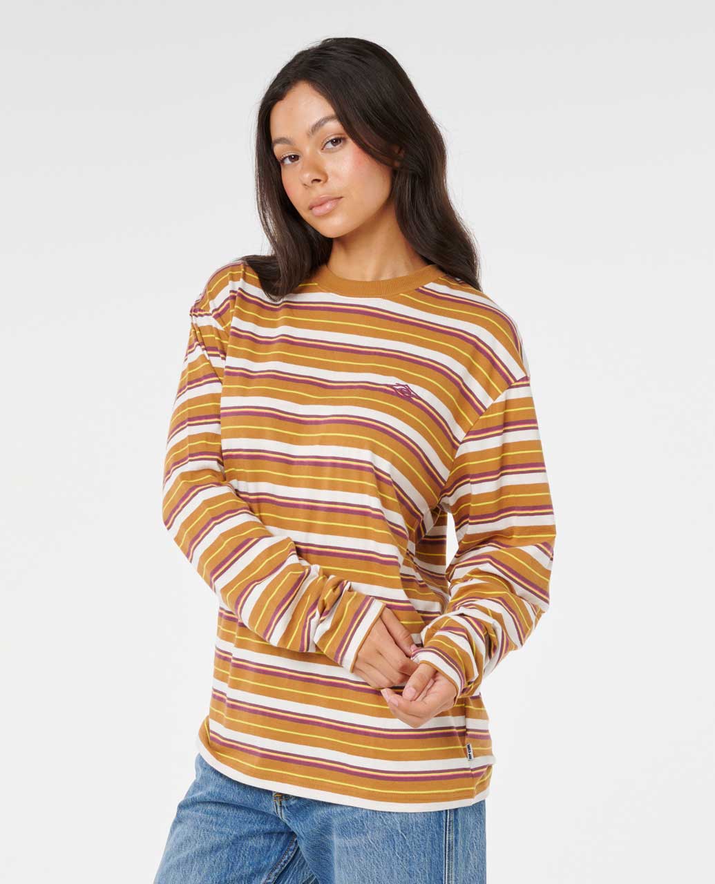 RIP CURL W SG STRIPE OG LS TEE