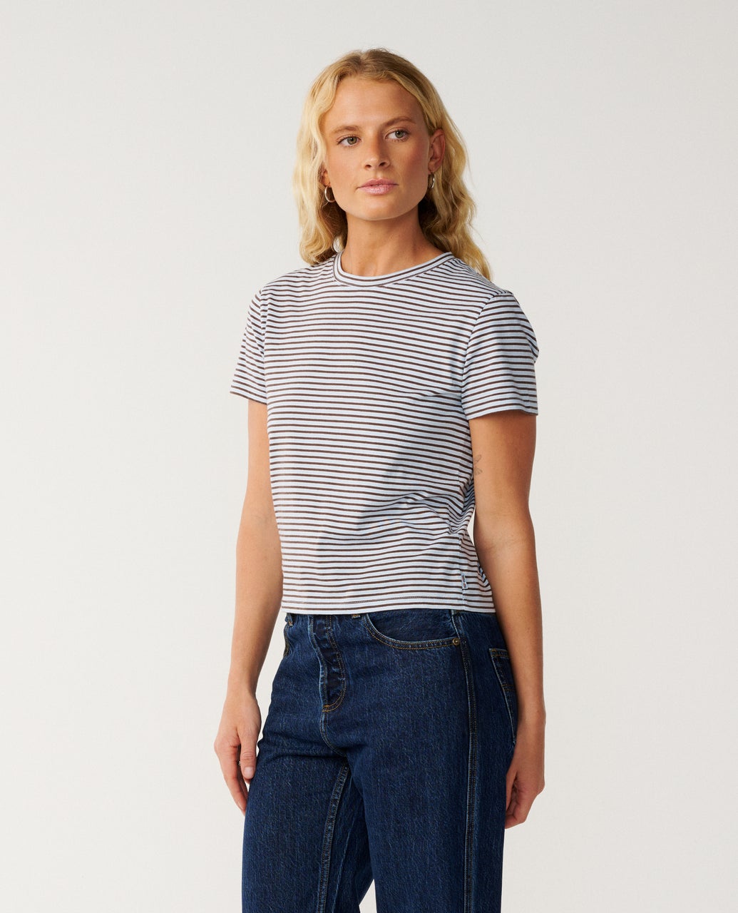 RIPCURL W SG YD STRIPE TEE - Sky Blue - vue 2