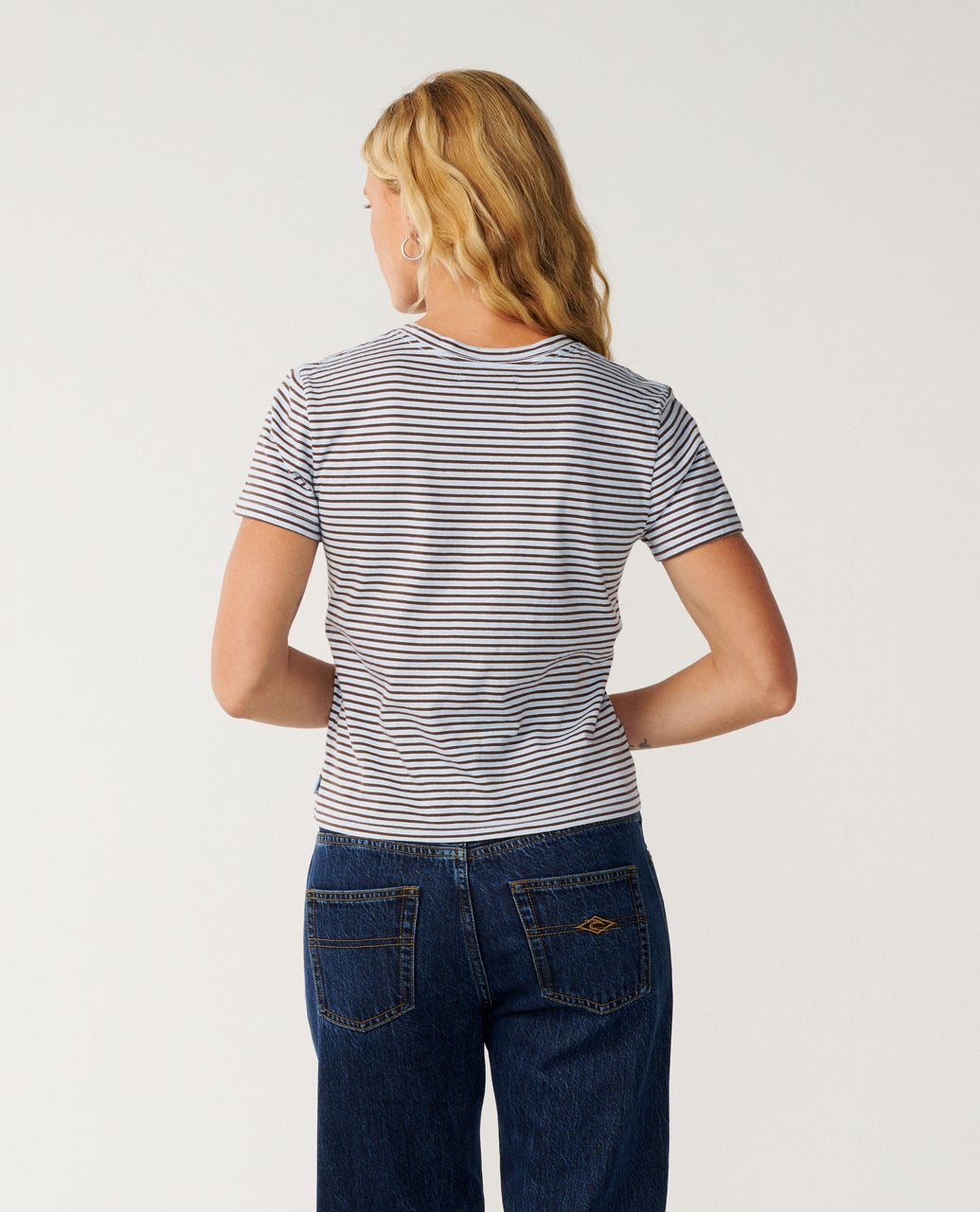 RIPCURL W SG YD STRIPE TEE - Sky Blue - vue 3