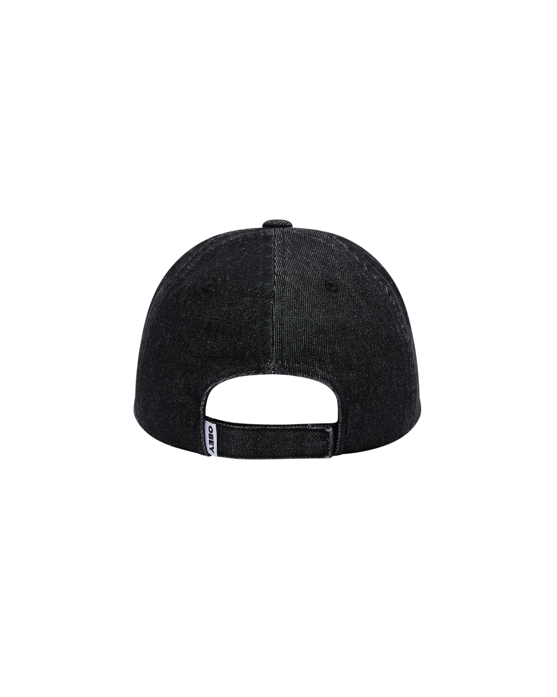 OBEY SUPERNOVA 6 PANEL DENIM VELCRO BACK - Faded Black