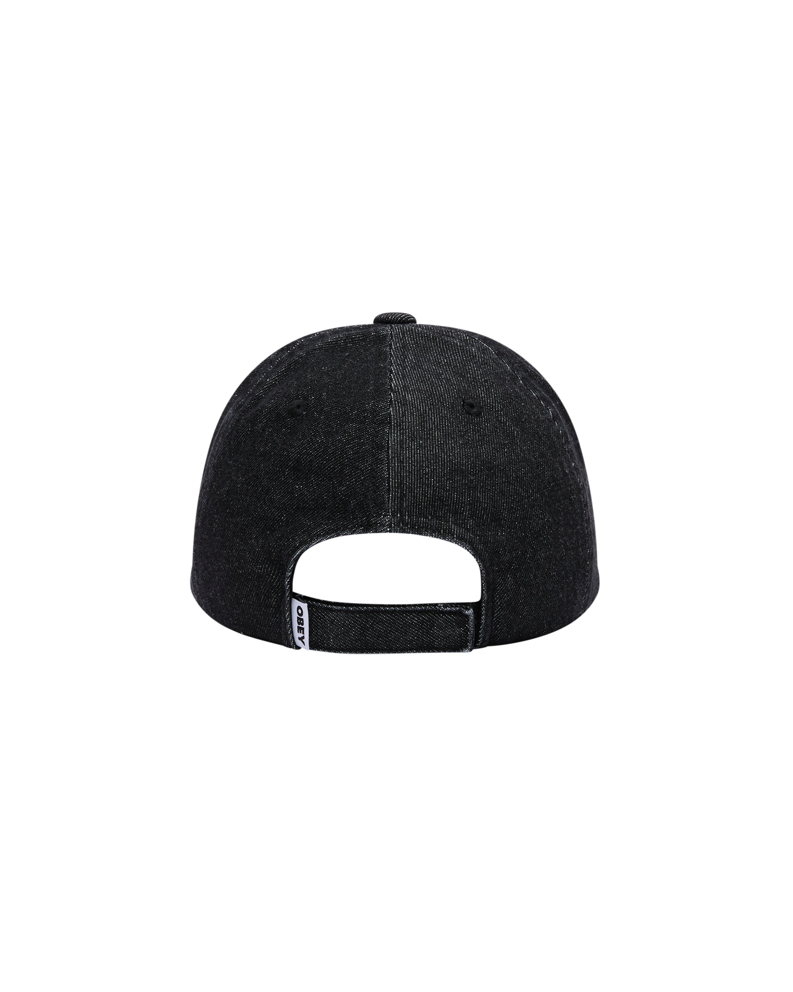 OBEY SUPERNOVA 6 PANEL DENIM VELCRO BACK - Faded Black