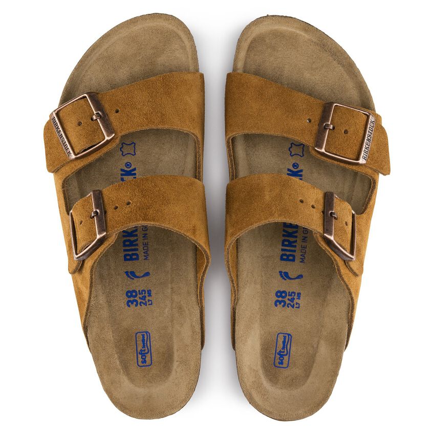 BIRKENSTOCK ARIZONA SOFT FOOTBED SUEDE REGULAR 