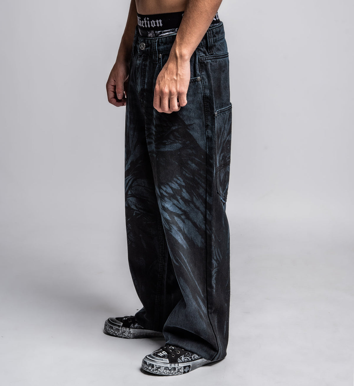 AFFLICTION DARK ANGEL JEAN DARK BLUE
