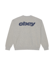 OBEY LEAGUE CREW - ASH GREY