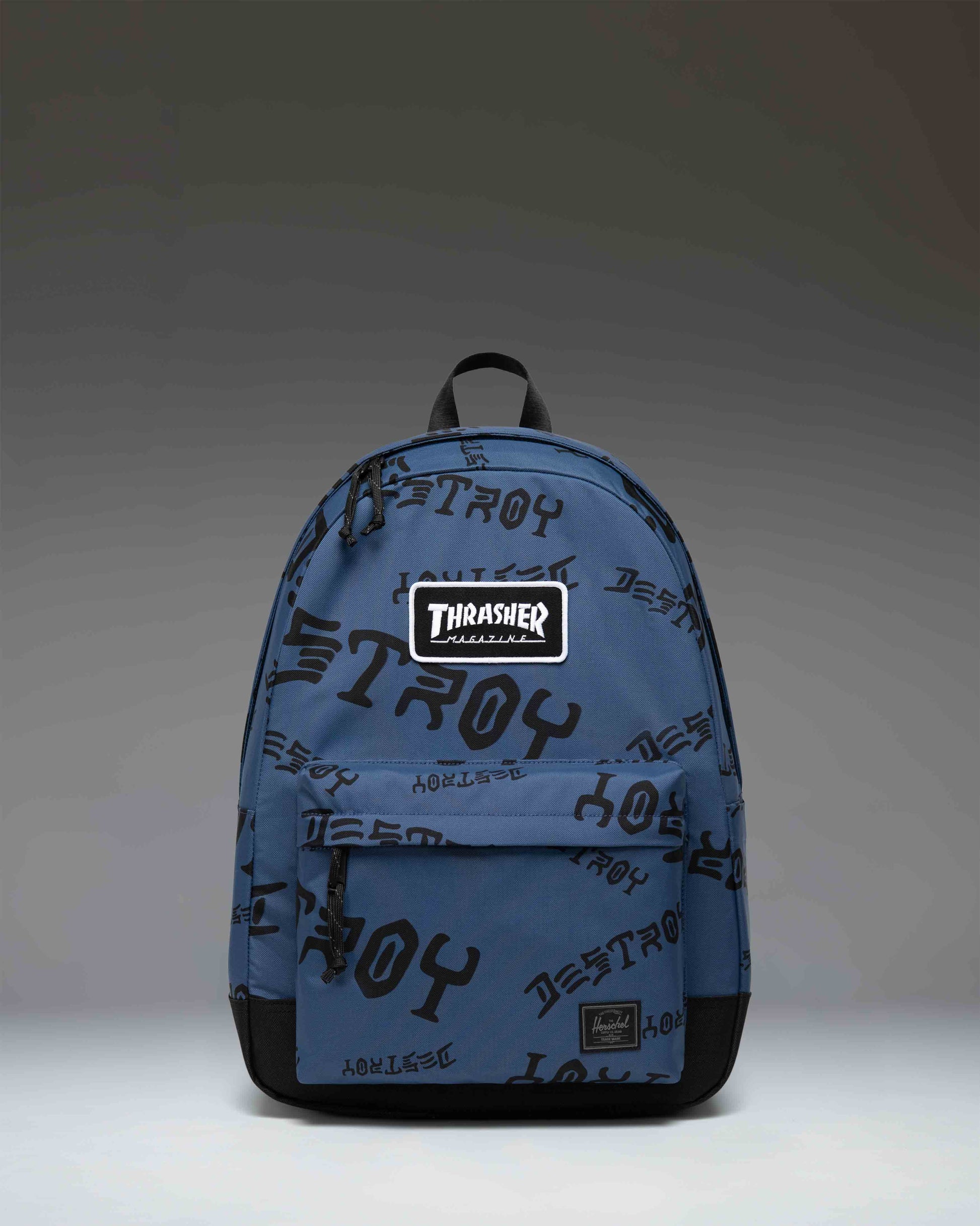 Herschel Thrasher Classic XL Backpack Nylon Oceana Dark Navy Destroy - flat