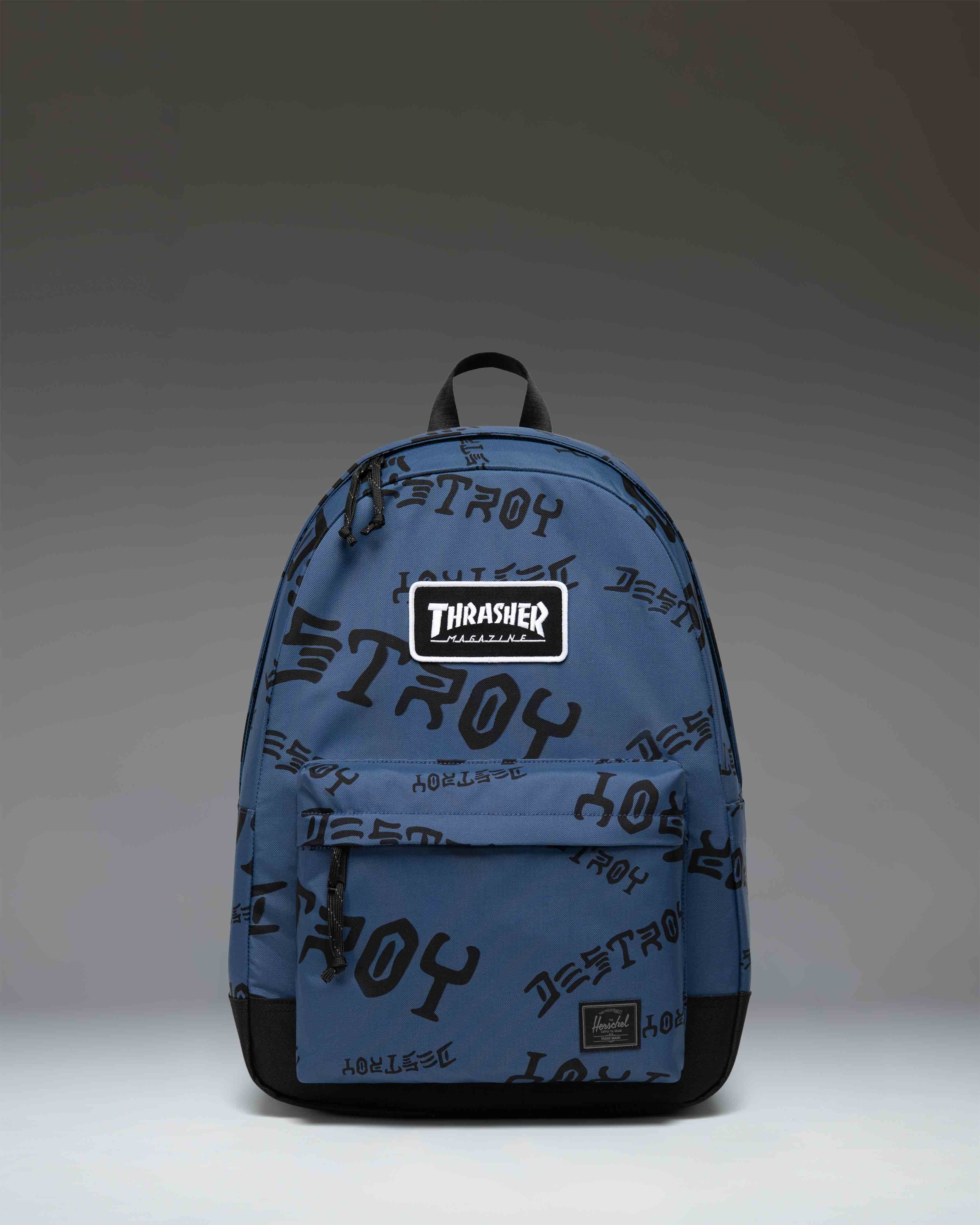 Herschel Thrasher Classic XL Backpack Nylon Oceana Dark Navy Destroy - flat