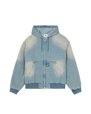 OBEY Glen Zip Up Jacket Indigo Archive Wash - HOMIES