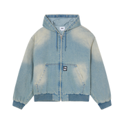 OBEY Glen Zip Up Jacket Indigo Archive Wash - HOMIES