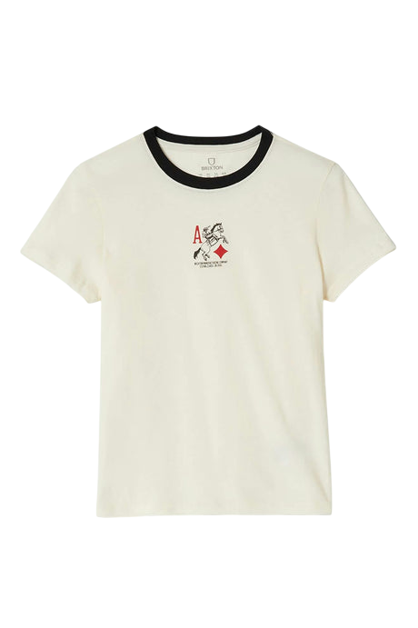 BRIXTON W ACES FITTED CREW TEE 