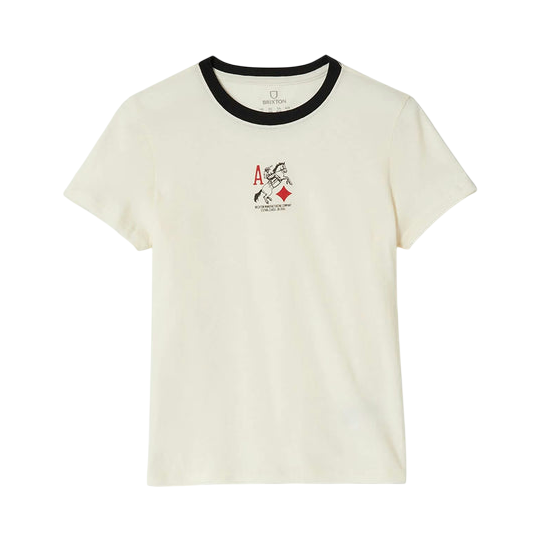 BRIXTON W ACES FITTED CREW TEE 