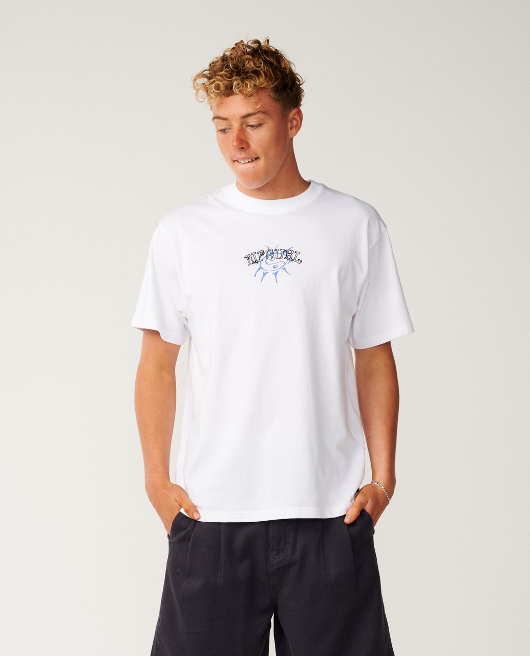 RIP CURL Disorder Balance Tee White
