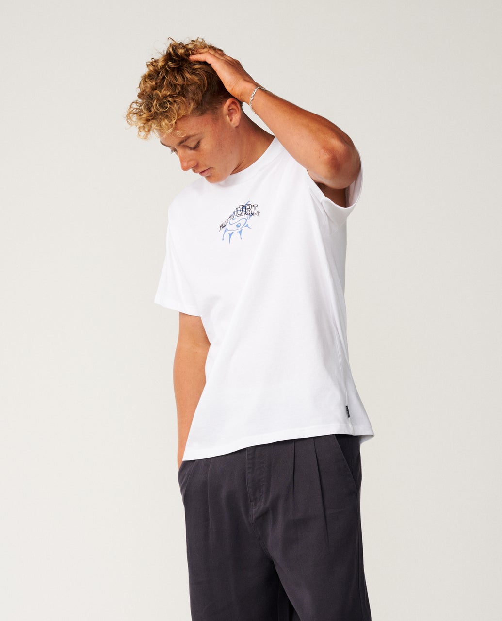 RIP CURL Disorder Balance Tee White