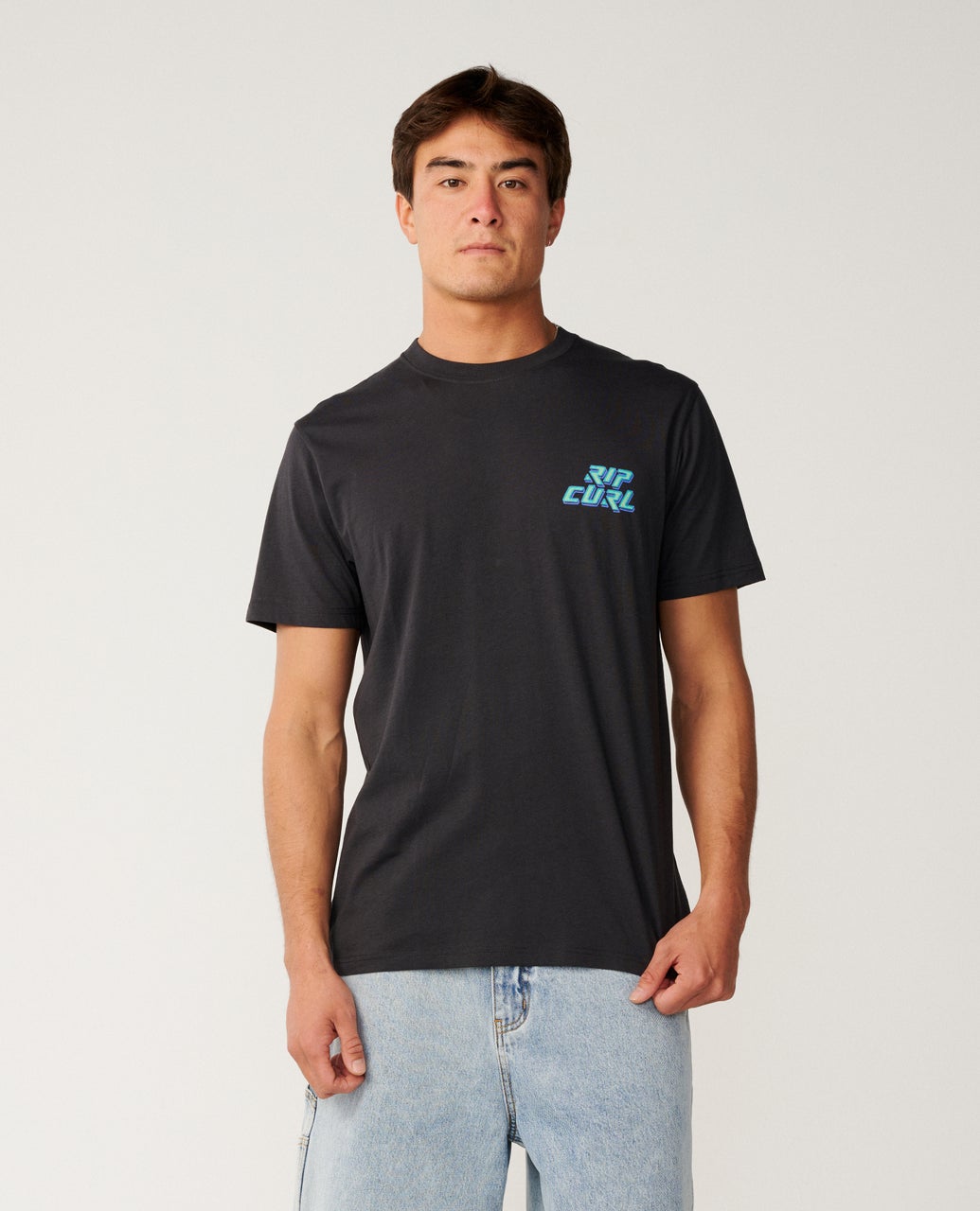 RIP CURL Disorder Legacy Tee Washed Black
